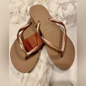 Havaianas Women's Slim Brazil (Rose Gold)